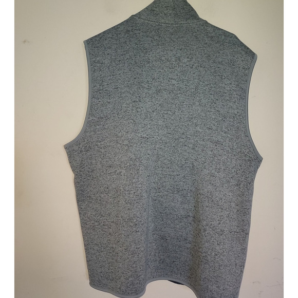 Crown & Ivy Men's Vest XL Poly Fleece Full Zip Front Outdoor Casual Gray - Picture 3 of 5